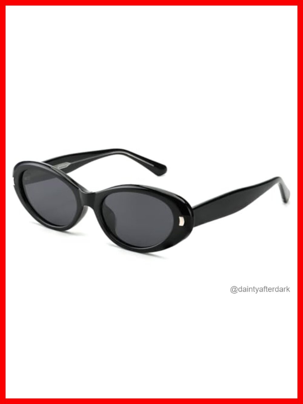 Polarized Retro Oval Sunglasses TR90 Lightweight UV400 Unisex